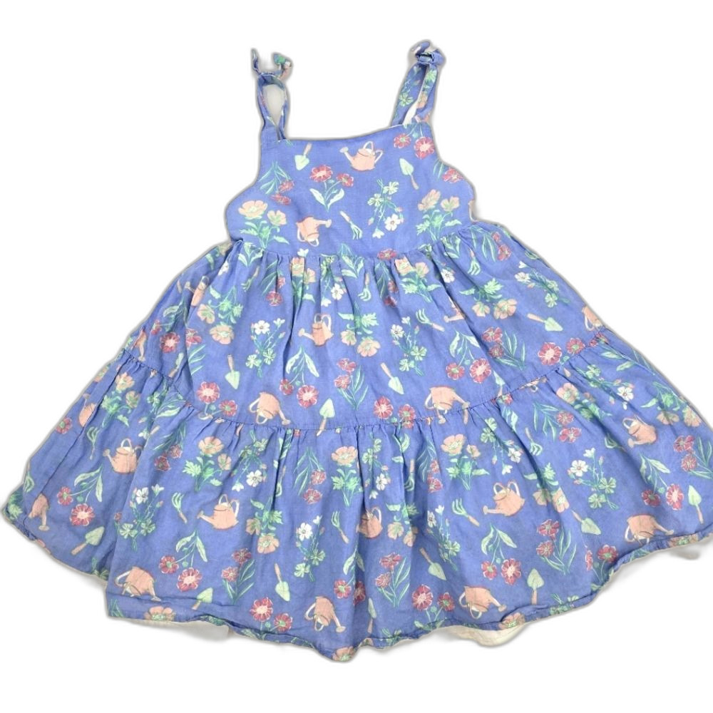 Sigrid Olsen Kids Floral Blue Girl Dress Size 7